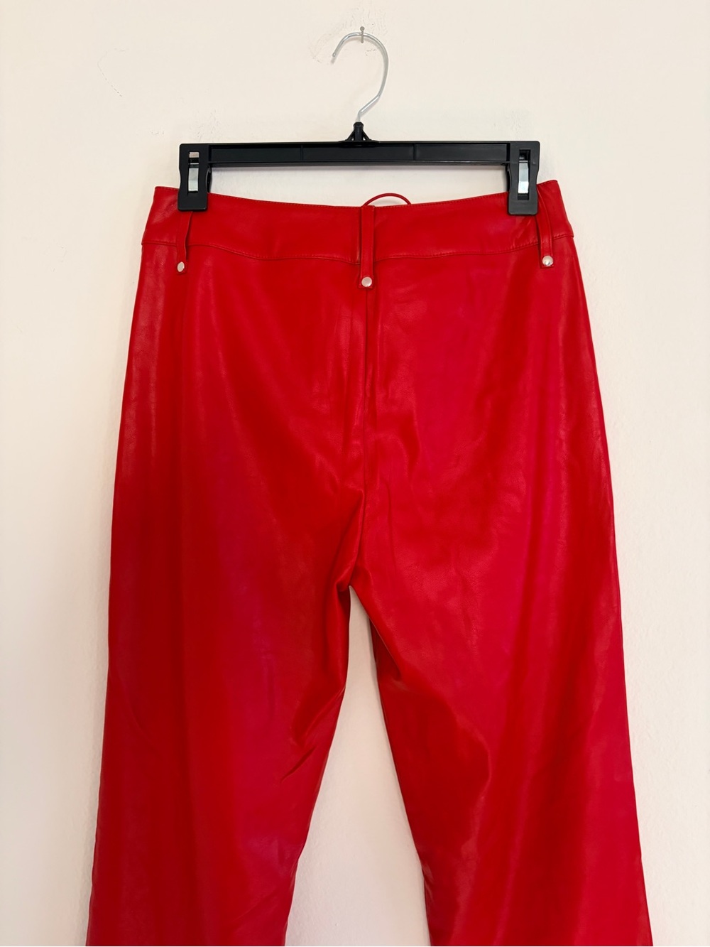 I.AM.GIA Red Faux Leather Straight-Leg Xenia Pants - Picture 8 of 10